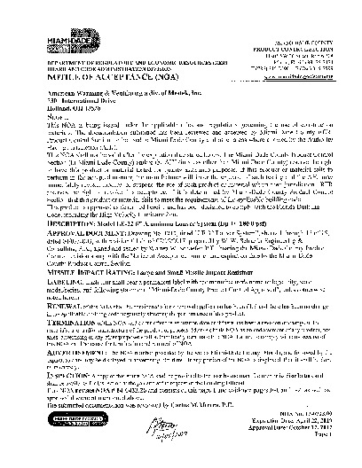 PR INSTL DOCS FL7453 R4 II AWV LE-32 [N] NOA 17-0713.09